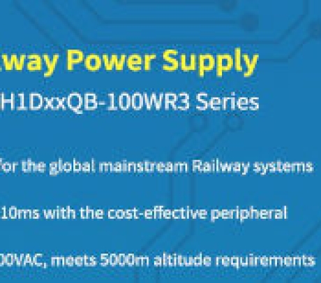 Convertidor DC/DC de 100W y de 14 a 160VDC de entrada con formato de 1/4-Brick diseñado para aplicaciones ferroviarias