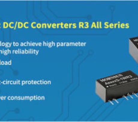 Convertidores DC/DC de entrada fija de 1-2W de la serie R3 disponibles