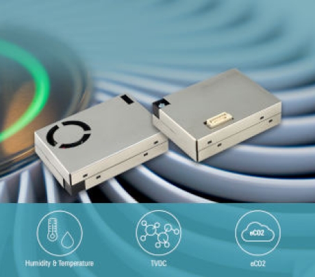 Módulo sensor ultracompacto para monitorización inteligente de la calidad del aire en hogares, escuelas y edificios públicos