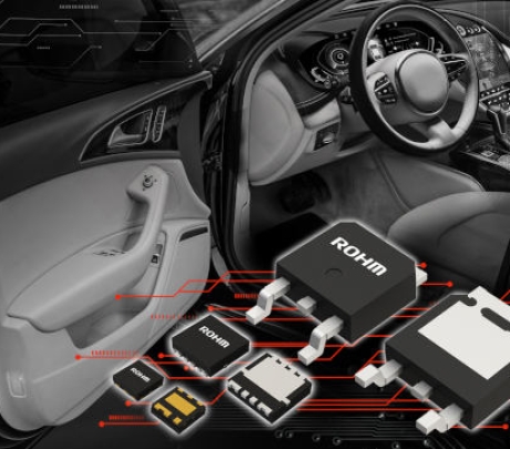 MOSFET de canal N de ROHM para montaje en aplicaciones de automoción