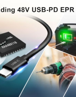 Solución USB PD EPR con controlador de puerto Type-C y cargador de batería Buck-Boost