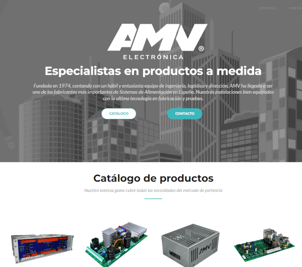 AMV Electrónica lanza su nueva Página Web