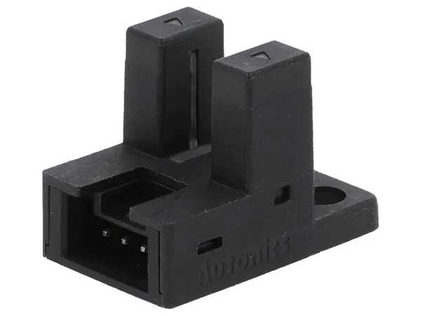 Modelo con orificios de montaje y conector para cable.