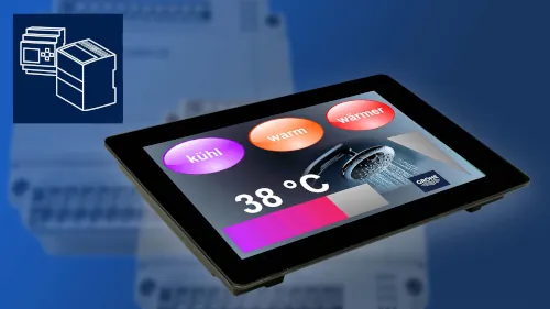 display tactil para PLC y automatización 