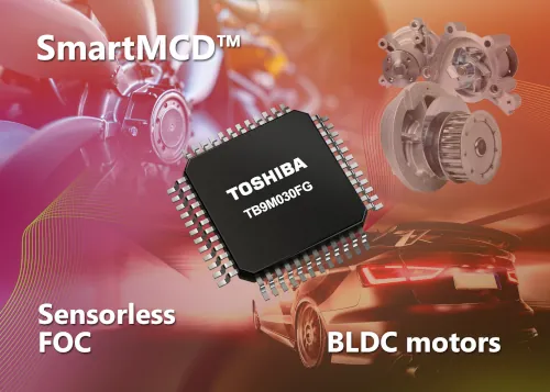 Toshiba lanza el TB9M030FG: controlador SmartMCD™ para motores BLDC en automoción