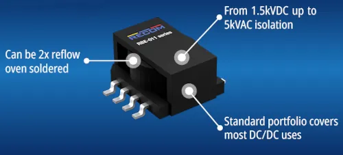 gama de Power IC y transformadores SMD de Recom