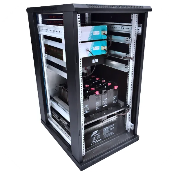 Sistema QUAD-DUAL-SAI-OND-22U para aplicaciones críticas con alimentación redundante en 24 Vcc, 125 Vcc y 230 Vac
