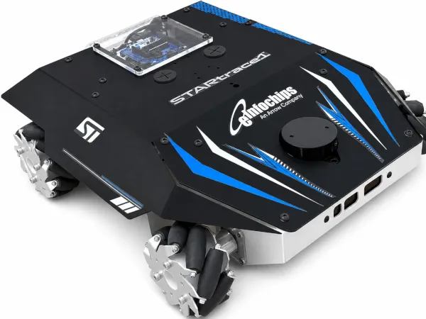 Arrow, eInfochips y STMicroelectronics lanzan una plataforma de referencia para robots móviles autónomos (AMR) industriales