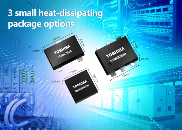 Toshiba encapsulados MOSFETS 24V 48V