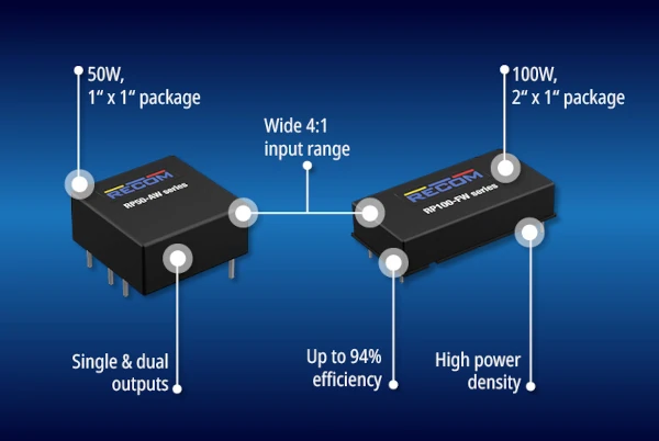  convertidores recomendado CC/CC series RP50-AW y RP100-FW